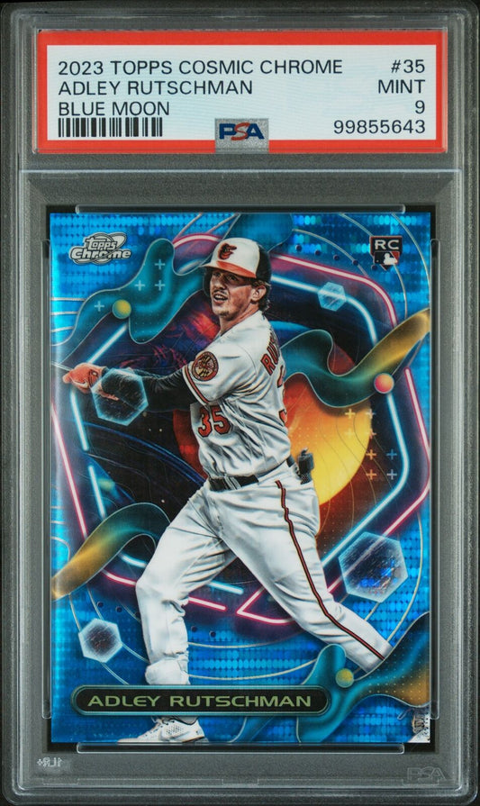 2023 Topps Cosmic Chrome #35 Adley Rutschman Blue Moon PSA 9 /99
