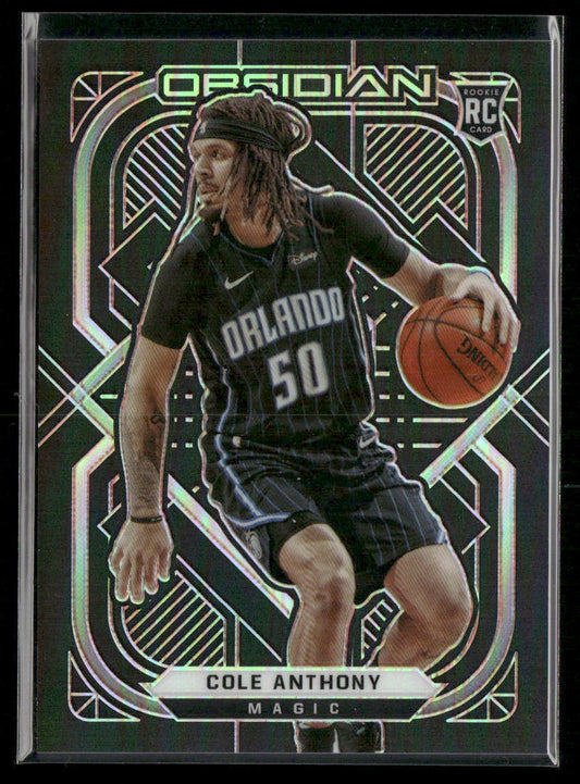 2020-21 Panini Obsidian #156 Cole Anthony Electric Etch