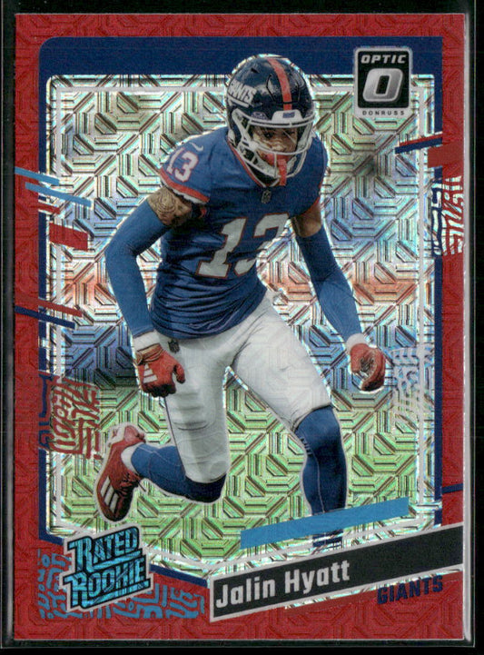 2023 Donruss Optic #279 Jalin Hyatt Red Mojo