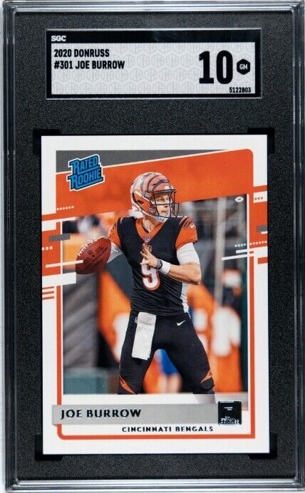 2020 Donruss #301 Joe Burrow SGC 10