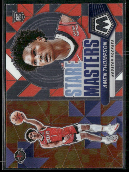 2023-24 Panini Mosaic #19 Amen Thompson Stare Masters