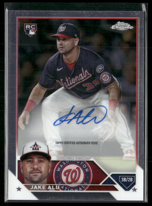 2023 Topps Chrome Update #AC-JAL Jake Alu Autographs
