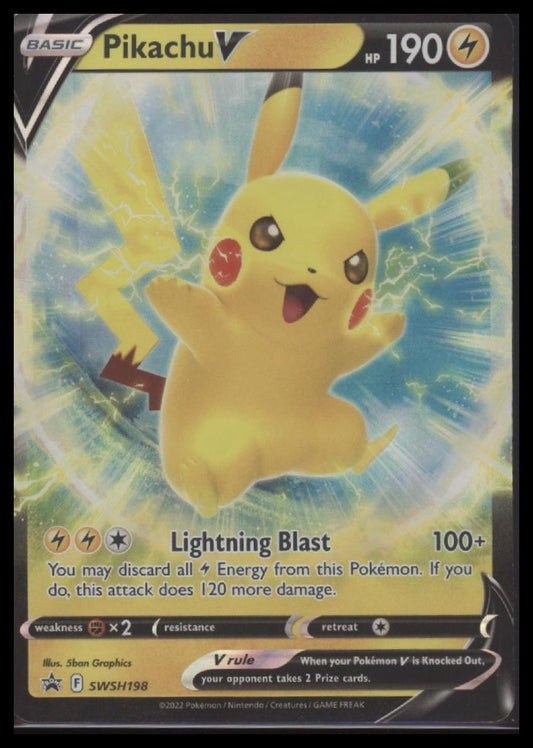 Pikachu V SWSH: Sword & Shield Promo Cards #SWSH198