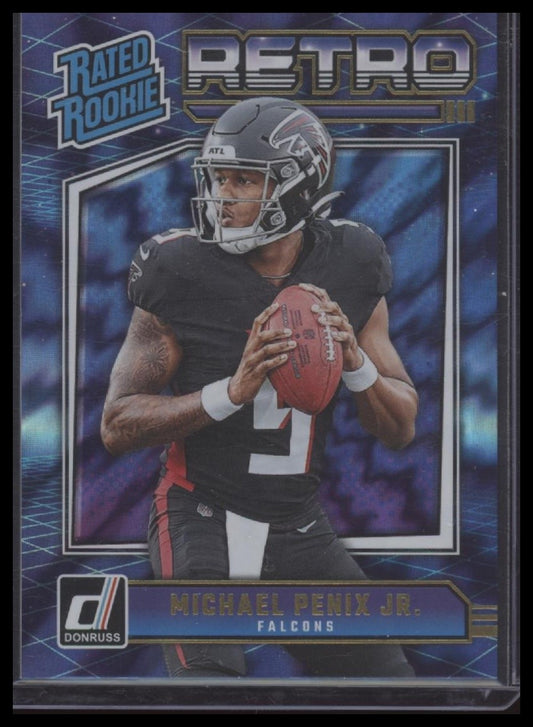 Michael Penix Jr. 2024 Donruss #7 Rated Rookies Retro