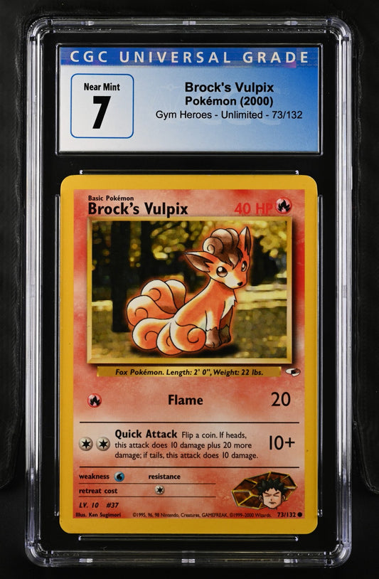 Brock's Vulpix 2000 Gym Heroes #73/132 CGC 7
