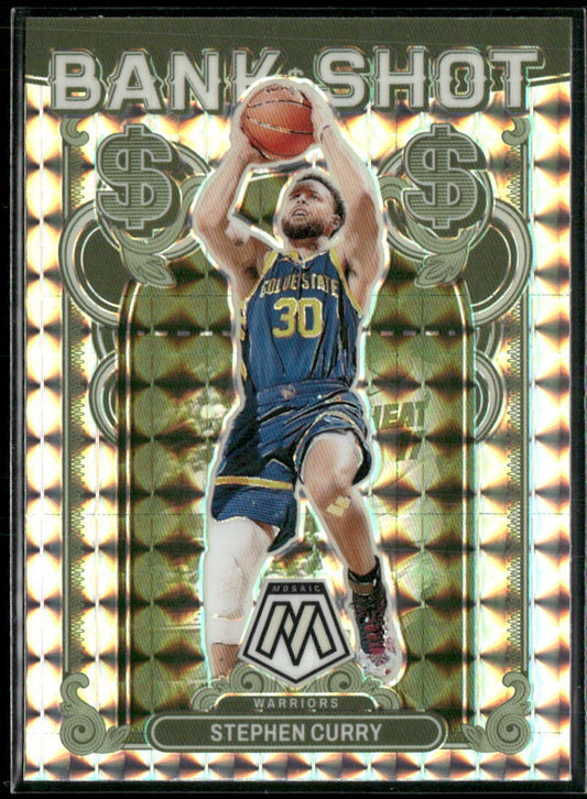 2023-24 Panini Mosaic #4 Stephen Curry Bank Shot Mosaic Prizm