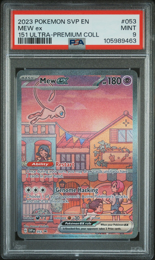 Mew Ex 2023 Pokemon Svp En-Sv Black Star Promo #053 151 Ultra-Premium Coll PSA 9