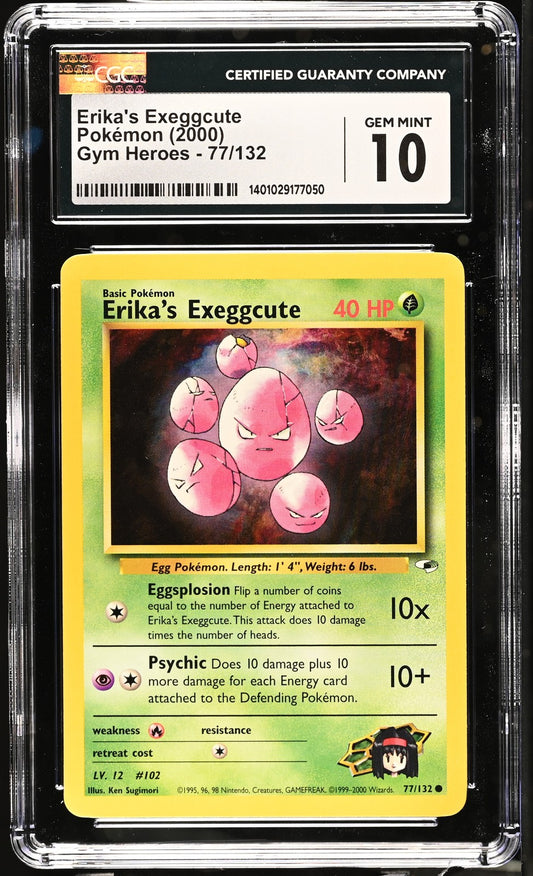 Erika's Exeggcute 2000 Gym Heroes #77/132 CGC 10