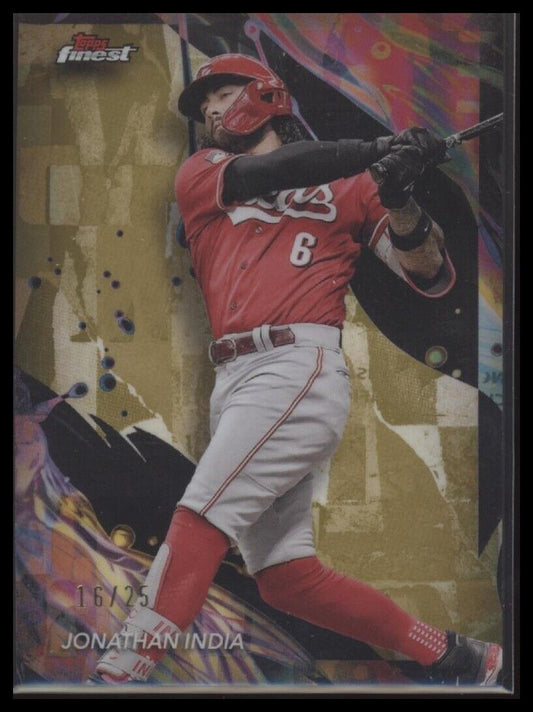 2024 Finest #166 Jonathan India Gold Refractor #/25