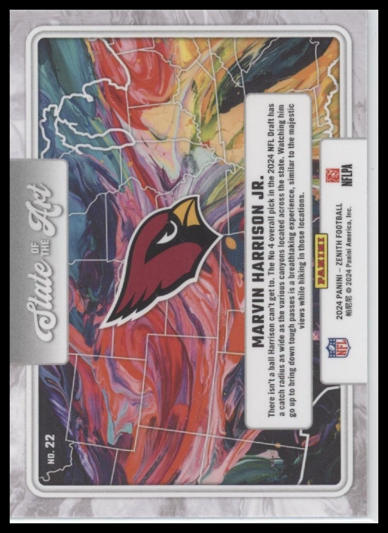 Marvin Harrison Jr. 2024 Panini Zenith #22 State of the Art