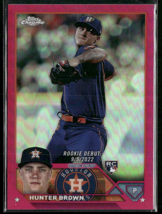 2023 Topps Chrome Update #USC163 Hunter Brown Magenta #/399