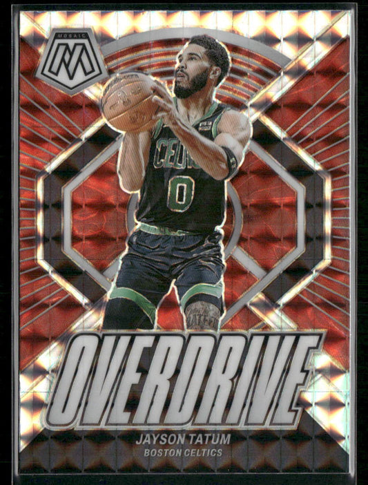 2023-24 Panini Mosaic #17 Jayson Tatum Overdrive