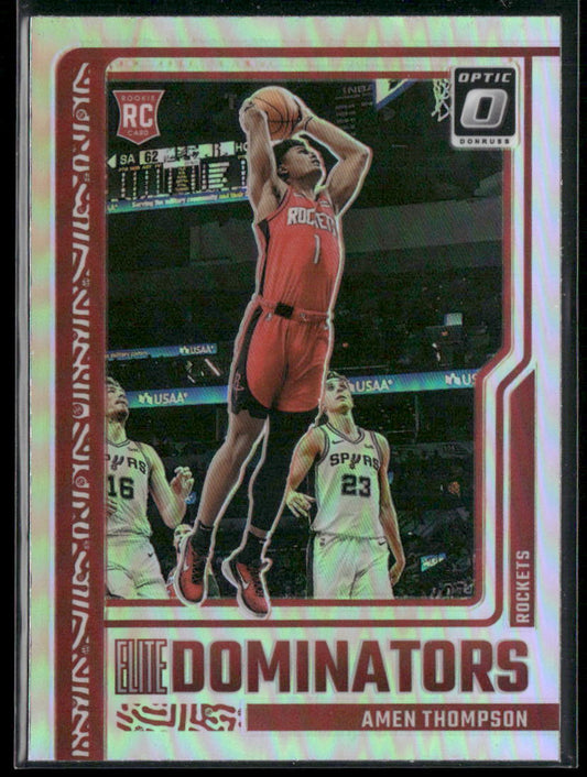2023-24 Donruss Optic #15 Amen Thompson Elite Dominators Holo