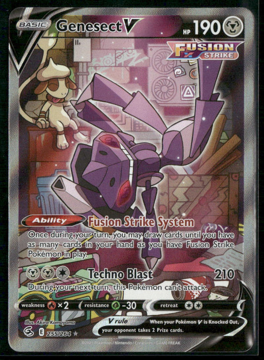 Pokemon SWSH08: Fusion Strike #255/264 Genesect V (Alternate Full Art)