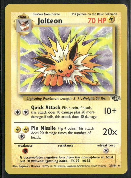 Pokemon Jungle #20/64 Jolteon