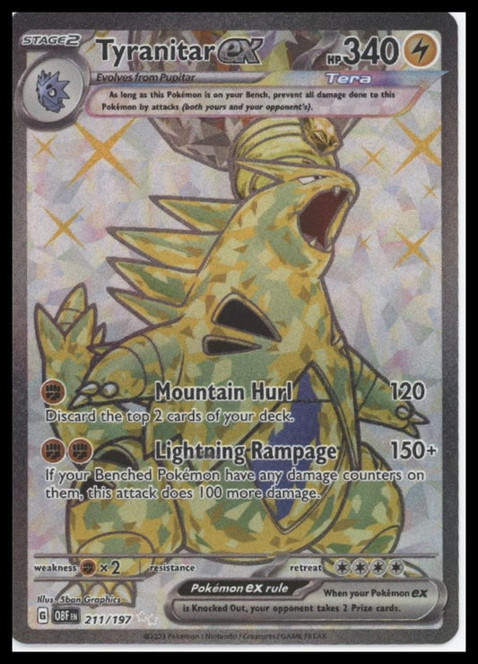 Tyranitar ex SV03: Obsidian Flames #211/197