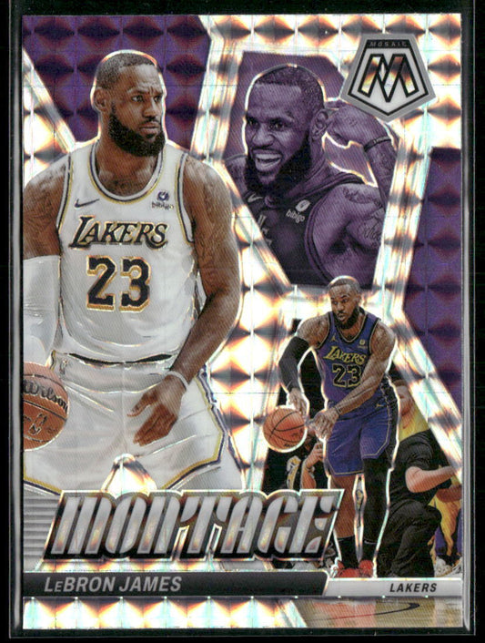 2023-24 Panini Mosaic #24 LeBron James Montage Mosaic