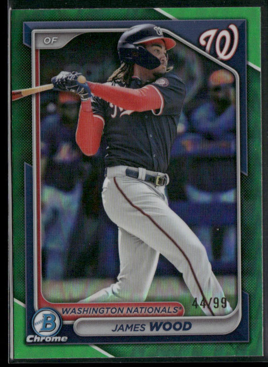 2024 Bowman Chrome #BCP-216 James Wood Prospects Green Refractors #/99