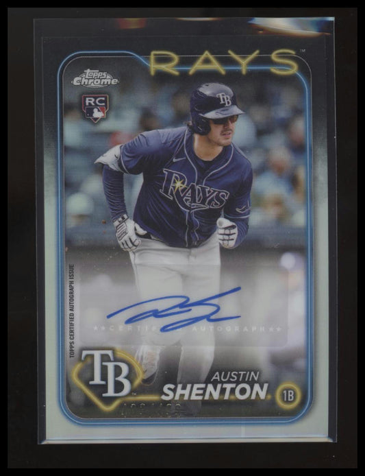 2024 Topps Chrome Update #AC-ASH Austin Shenton Autographs Refractors #/499