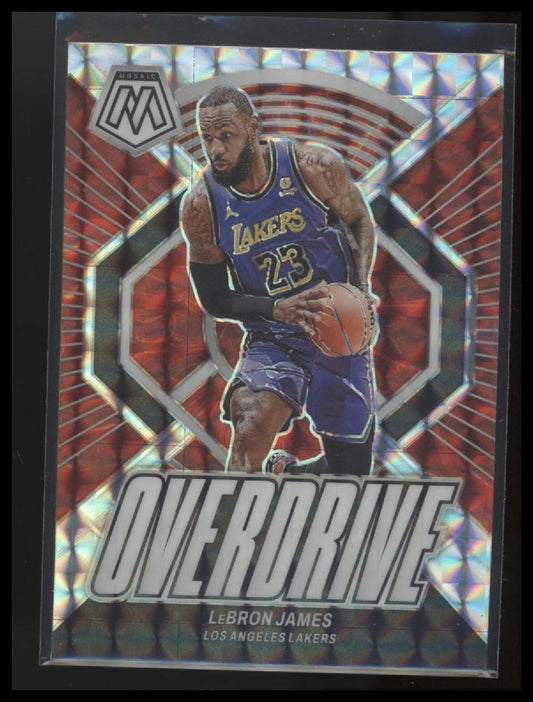 2023-24 Panini Mosaic #13 LeBron James Overdrive
