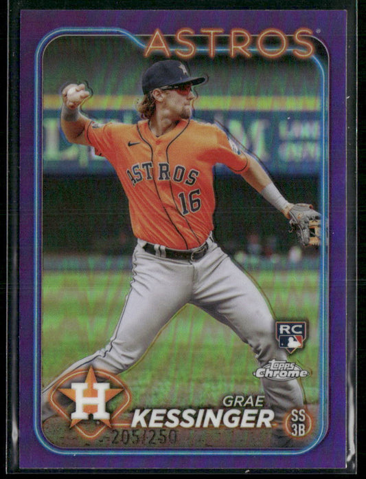 2024 Topps Chrome #193 Grae Kessinger Purple Refractors #/250