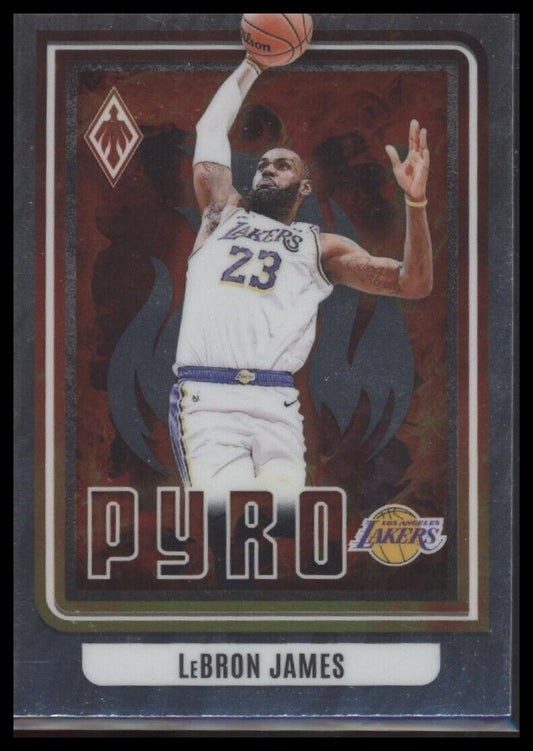2023-24 Panini Phoenix #16 LeBron James Pyro