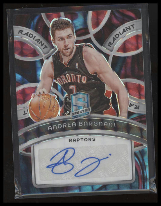 2023-24 Panini Spectra Andrea Bargnani Radiant Signatures Interstellar #/75