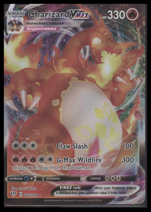 Charizard VMAX SWSH03: Darkness Ablaze #020/189