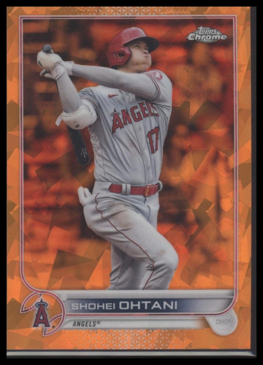 Shohei Ohtani 2022 Topps Chrome Sapphire Edition #1 Orange #/25
