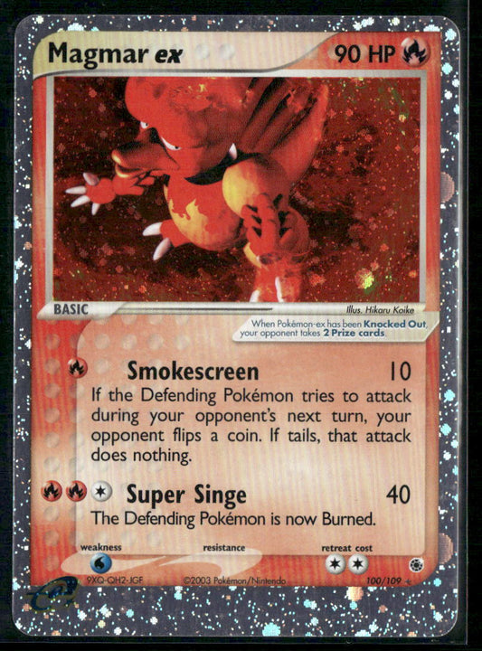Pokemon Ruby and Sapphire #100/109 Magmar ex