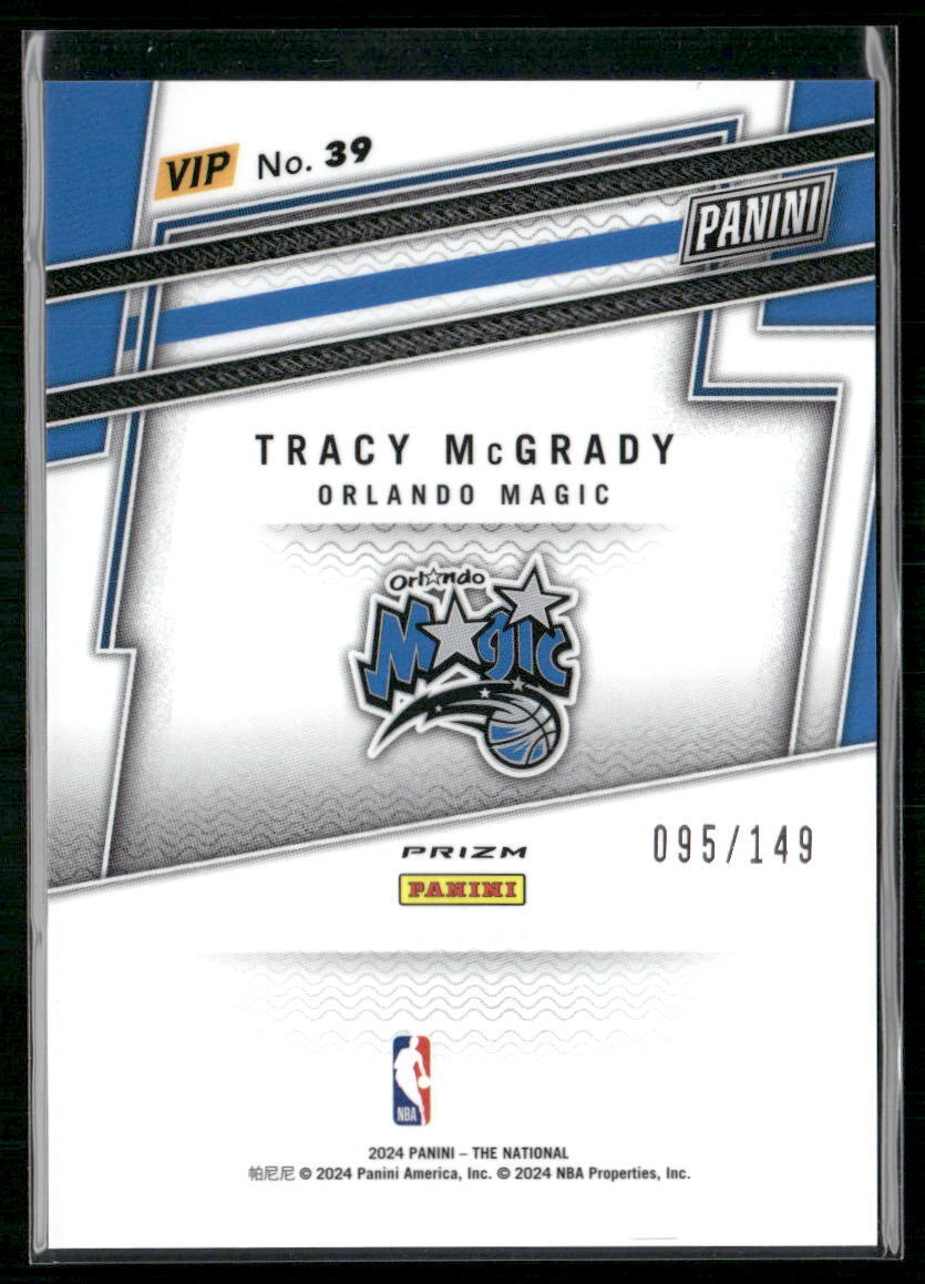2024 Panini National VIP #39 Tracy McGrady Red Sparkle #/149