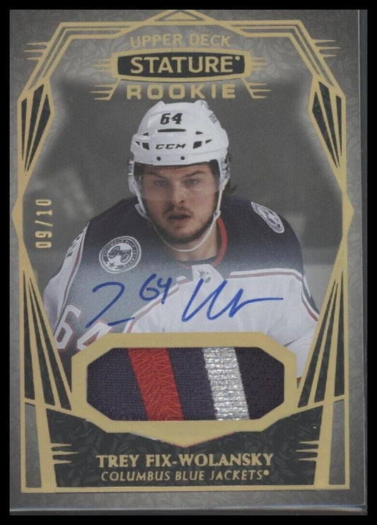 2022-23 Stature #168 Trey Fix-Wolansky Auto Patch Design-Photo Variant #/10