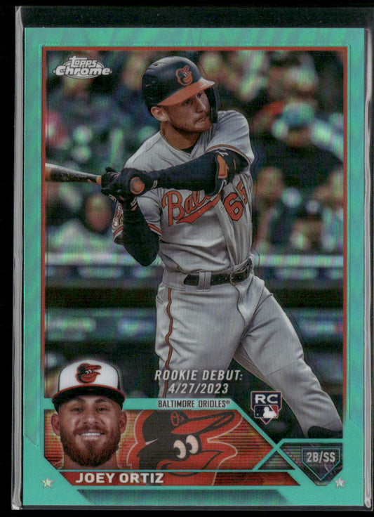 2023 Topps Chrome Update #USC122 Joey Ortiz Aqua #/199