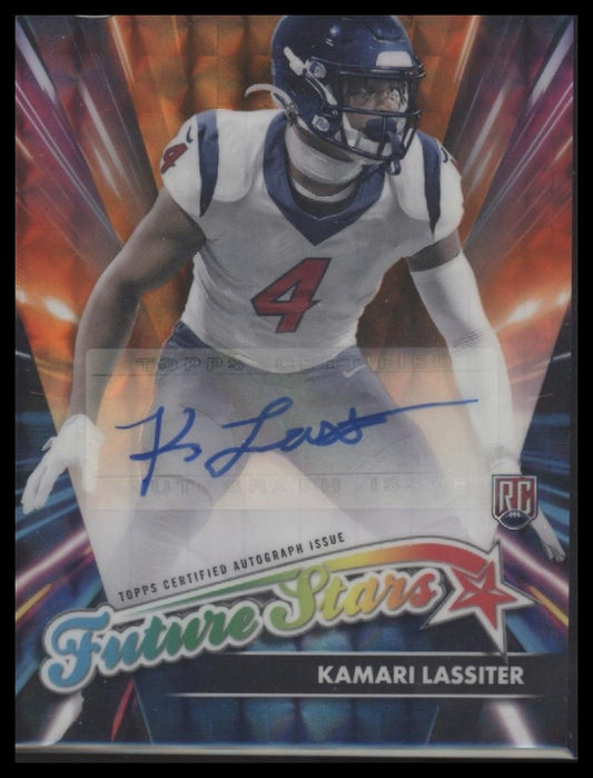 Kamari Lassiter 2024 Topps Chrome #FSA-KL Future Stars Autographs Refractor