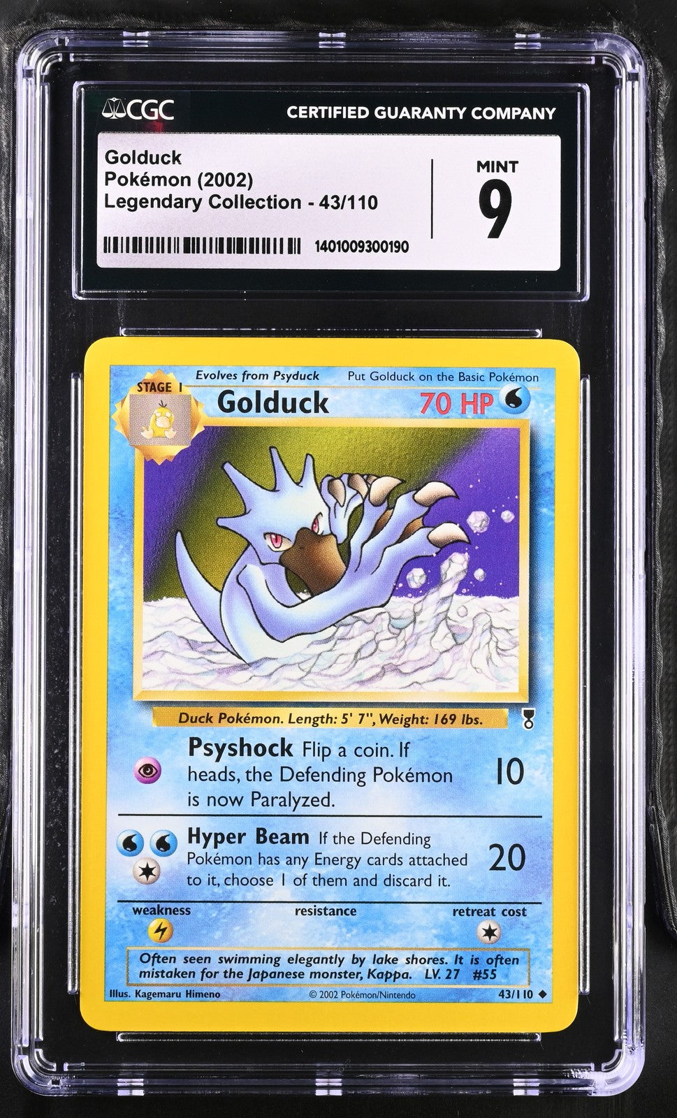 Golduck 2002 Legendary Collection #43/110 CGC 9
