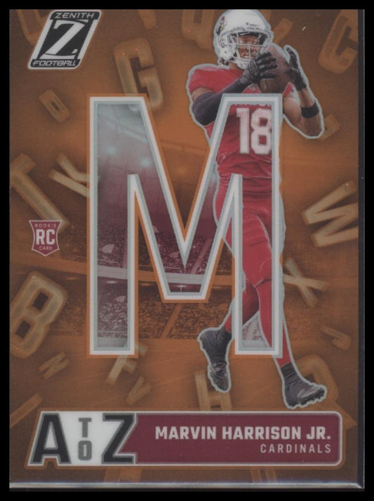 Marvin Harrison Jr. 2024 Panini Zenith #13 A to Z Orange