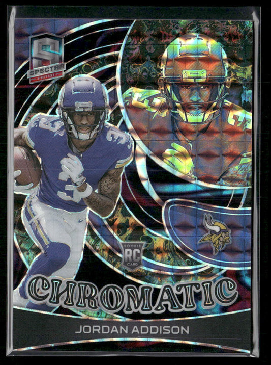 2023 Panini Spectra #CH-JA Jordan Addison Chromatic Interstellar #/50
