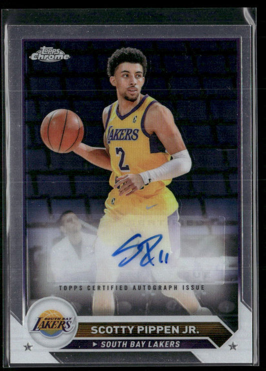 2023-24 Topps G-League #AC-SP Scotty Pippen Jr. League - Chrome Autographs