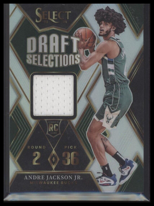 2023-24 Panini Select #DSM-AJ Andre Jackson Jr. Draft Selections Memorabilia