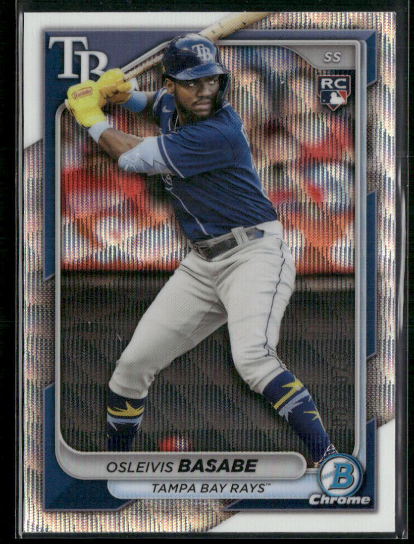 2024 Bowman Chrome #76 Osleivis Basabe Wave Refractors #/100