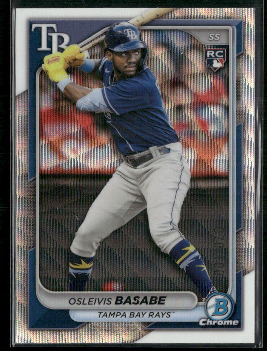 2024 Bowman Chrome #76 Osleivis Basabe Wave Refractors #/100