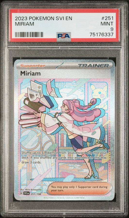 Miriam 2023 Pokemon Svi En-Scarlet & Violet #251 Special Illustration Rare PSA 9