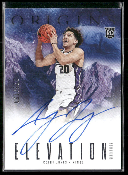 2023-24 Panini Origins #ES-CJK Colby Jones Elevation Signatures #/150