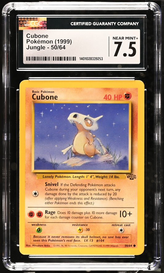 Cubone 1999 Jungle #50/64 CGC 7.5