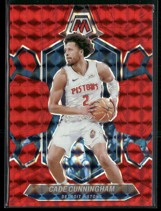 2023-24 Panini Mosaic #81 Cade Cunningham Red