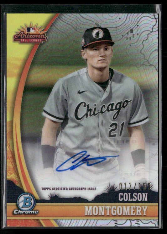 2024 Bowman Chrome Colson Montgomery 2023 AFL Fall Stars Autos #/150
