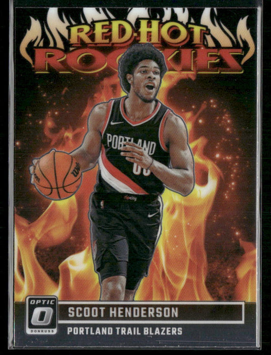 2023-24 Donruss Optic #9 Scoot Henderson Red Hot Rookies