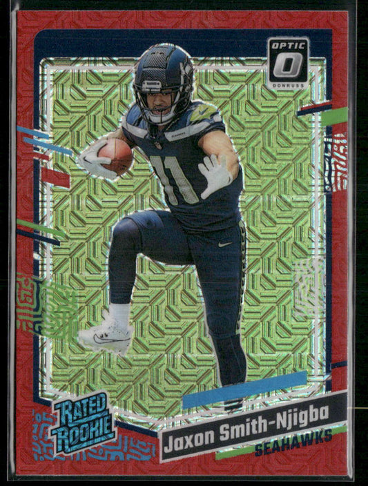 2023 Donruss Optic #293 Jaxon Smith-Njigba Red Mojo
