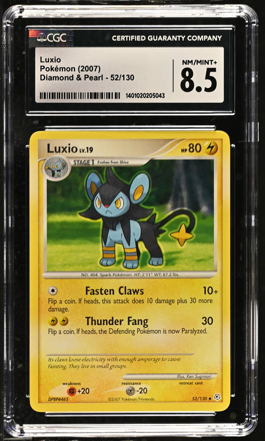 Luxio 2007 Diamond & Pearl #52/130 CGC 8.5