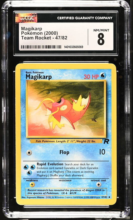 Magikarp 2000 Team Rocket #47/82 CGC 8
